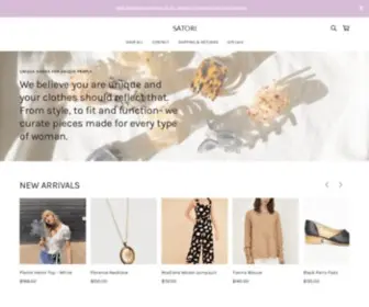 Satori-Boutique.com(A curated selection of women's apparel and accessories from your favorite brands like) Screenshot