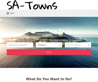 Satowns.co.za(SA Towns) Screenshot