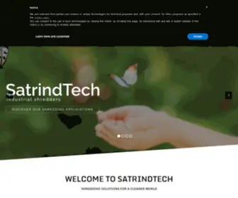 Satrindtech.com(Industrial shredders) Screenshot