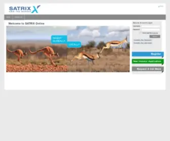 Satrixonline.co.za(Satrix Online) Screenshot
