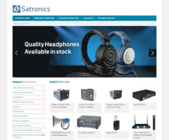 Satronics.co.za(Consumer electronics wholesale) Screenshot