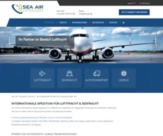 Sats-Logistics.com(Internationale Spedition für Luftfracht & Seefracht) Screenshot