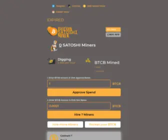 Sats-Miner.net(BTCB SATOSHI MINER) Screenshot