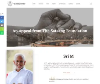 Satsang-Foundation.org(Official Website of The Satsang Foundation) Screenshot