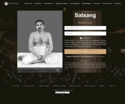 Satsangphilanthropy.com(SATSANG) Screenshot