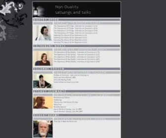 Satsangs.net(Non-duality satsangs and talks) Screenshot