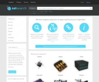 Satsearch.co(The global marketplace for the space industry) Screenshot