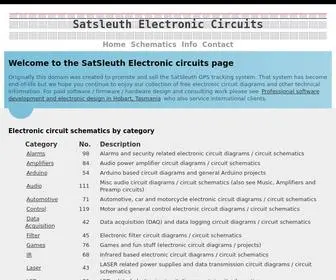 Satsleuth.com(Electronic Circuit Schematics) Screenshot