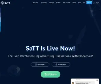 Satt-Token.com(Smart Advertising Transaction Token) Screenshot