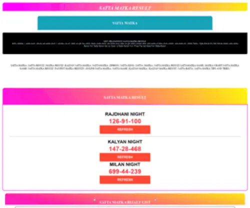 Sattamatka-Result.net(SATTA MATKA RESULT) Screenshot