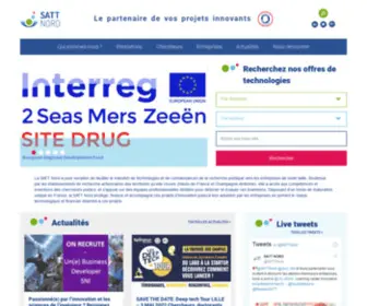 Sattnord.fr(Société d'Accélération du Transfert de Technologie) Screenshot