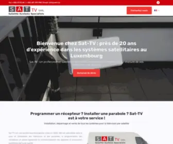 Sattv.lu(Spécialiste des installations complètes de satellites) Screenshot