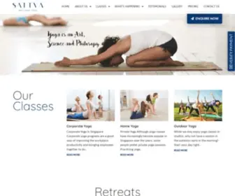 Sattvawellnessyoga.com(Yoga Instructor) Screenshot