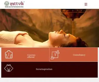 Sattvikkeralaayurved.com(Sattvik kerala ayurved panchakarma clinic) Screenshot