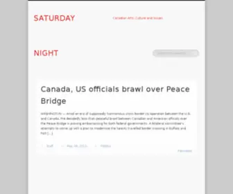 Saturdaynight.ca(SATURDAY NIGHT) Screenshot