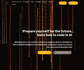 Saturdays.ai(Empowering anyone to learn AI with impact) Screenshot