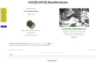Saturn-Sound.com(SATURN SOUND Recording Services/Home) Screenshot