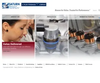 Saturnee.com(Saturn Electronics & Engineering) Screenshot