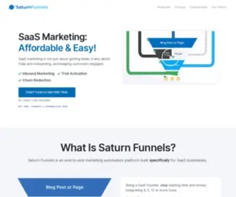 Saturnsocial.com(B2B Content Engine) Screenshot