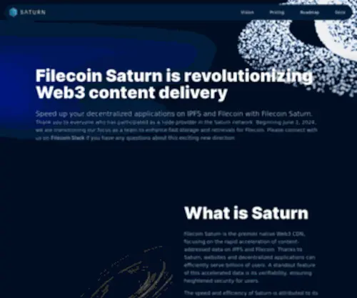 Saturn.tech(Filecoin Saturn) Screenshot