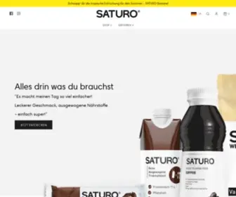 Saturo.com(Die vollwertige Komplettnahrung) Screenshot