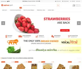 Satvacart.com(Online Grocery Supermarket with Home Delivery in 30 mins) Screenshot