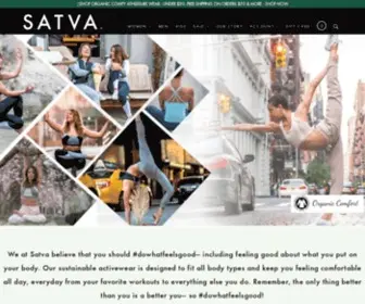 Satvaliving.com(Sustainable Activewear) Screenshot