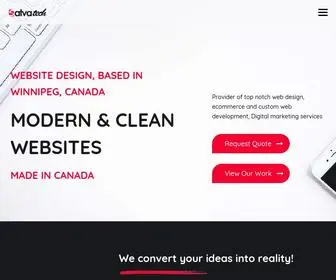 Satvatech.com(Winnipeg Web Design) Screenshot