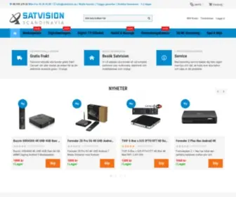 Satvision.se(Mediaspelare, Digitalmottagare, Digital-TV tillbehör, Husbil & Husvagn, Övervakning Kamera) Screenshot