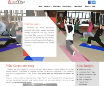 Satwayoga.com(Yoga Teacher Training in Rishikesh) Screenshot