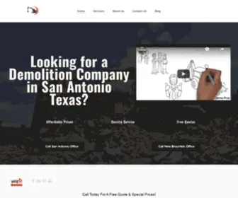 SatXdemo.com(San Antonio DemolitionHome) Screenshot