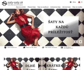 Saty-Saty.sk(Online predaj šiat) Screenshot