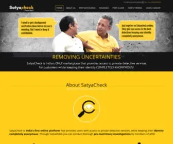 Satyacheck.com(SatyaCheck) Screenshot