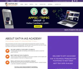 Satyaiasacademy.org(Satya IAS Academy) Screenshot