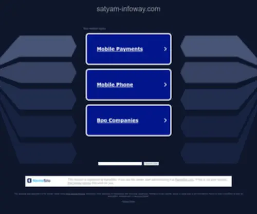 Satyam-Infoway.com(Satyam Infoway) Screenshot