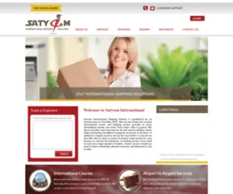 Satyamcouriers.com(Satyam) Screenshot