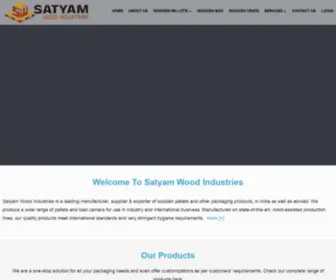 Satyamwood.com(Wooden Pallet Manufacturer in Gujarat) Screenshot