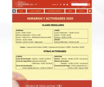 Satyananda.org.uy(Escuela de Satyananda Yoga del Uruguay) Screenshot