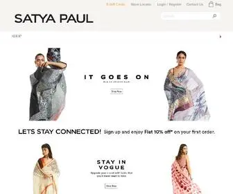 Satyapaul.com(Satya Paul) Screenshot