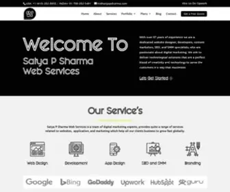 Satyapsharma.com(Satya P Web Services) Screenshot