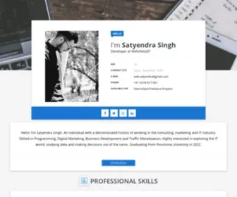 Satyendrasingh.in(Satyendra Singh) Screenshot