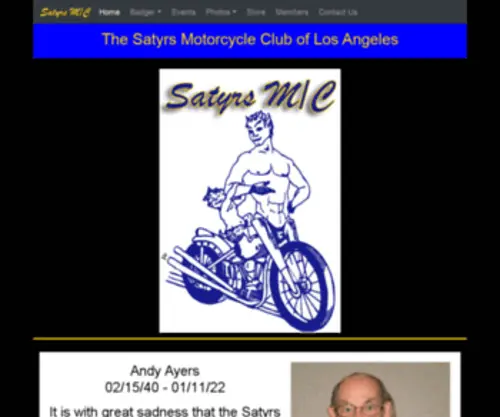 Satyrsmc.org(Satyrs M/C) Screenshot