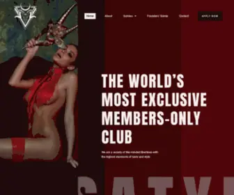 Satyrsociety.com(SATYR Society) Screenshot