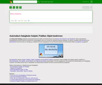 Satzapp.de(Automatisch Satzglieder bestimmen) Screenshot