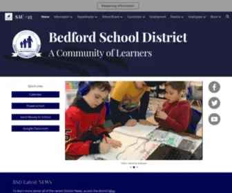 Sau25.net(Bedford School District) Screenshot