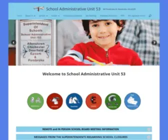 Sau53.org(School Administrative Unit 53) Screenshot