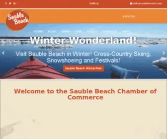 Saublebeach.com(Visit Sauble Beach Ontario) Screenshot