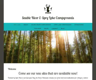Saubleriversprylakecamp.com(Sauble River & Spry Lake Campgrounds) Screenshot