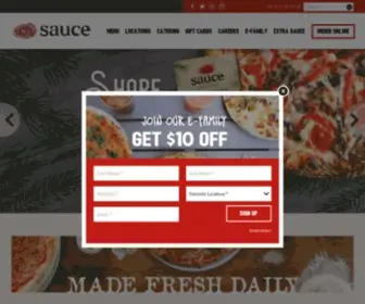 Saucepizzaandwine.com(Sauce Pizza & Wine) Screenshot