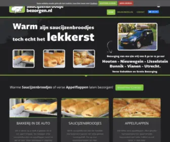 SaucijZenbroodje-Bezorgen.nl(Warme Saucijzenbroodjes Bestellen) Screenshot